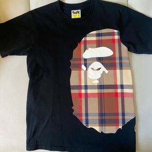 bape checkered tee